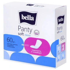 Ежедневные прокладки Panty Soft Classic, 60 шт Bella (Польша) купить по цене 240 руб.