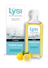 Рыбий жир со вкусом лимон-мята, 240 мл Lysi (Исландия) купить по цене 2 099 руб.