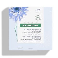 Klorane Eye Care Range - Патчи для контура глаз с органическим экстрактом Василька и гиалуроновой кислотой 7 пар Klorane (Франция) купить по цене 1 376 руб.