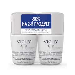 Vichy Deodorant - Дезодорант 48 ч для чувствительной кожи 2*50 мл Vichy (Франция) купить по цене 2 503 руб.