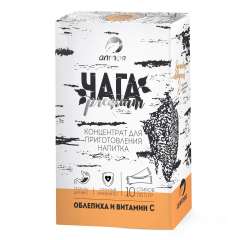Алтэя Травяные чаи - Концентрат для приготовления напитка "Чага с облепихой и витамином С" 10 стиков х 5 г Алтэя (Россия) купить по цене 474 руб.