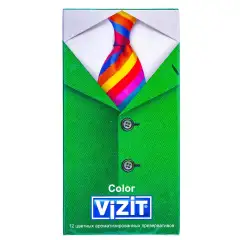 Презервативы цветные ароматизированные, 12 шт Vizit (Россия) купить по цене 478 руб.