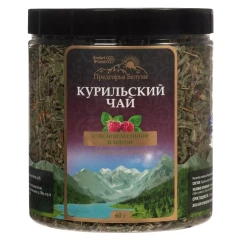 Курильский черный чай с лесной малиной и мятой, 60 г Предгорья Белухи (Россия) купить по цене 286 руб.