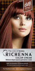 Richenna Color Cream Mahogany - Крем-краска для волос с хной № 6MB Richenna (Корея) купить по цене 1 281 руб.