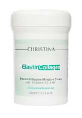 Christina Elastin Collagen Placental Enzyme Moisture Cream with Vit A, E  and  HA - Увлажняющий крем с плацентой, энзимами, коллагеном и эластином 250 Christina (Израиль) купить по цене 3 430 руб.