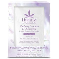 Hempz Blueberry Lavender & Chamomile Herbal Relaxing Bath Salts - Соль для ванны расслабляющая лаванда, ромашка и дикие ягоды 2*28 г Hempz (США) купить по цене 1 836 руб.