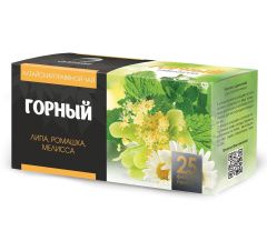 Алтэя Травяные чаи - Травяной чай "Горный" 25 фильтр-пакетов х 1,2 г Алтэя (россия) купить по цене 104 руб.