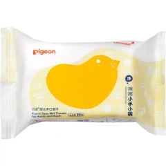 Детские влажные салфетки для рук и рта 0+, 25 шт Pigeon (Япония) купить по цене 157 руб.