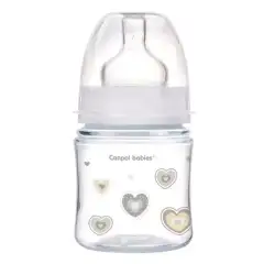Бутылочка PP EasyStart с широким горлышком антиколиковая, 120 мл, 0+ Newborn baby, цвет: белый Canpol (Польша) купить по цене 657 руб.