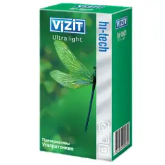 Презервативы №12 Hi-tech Ultra light, 12 шт Vizit (Россия) купить по цене 742 руб.