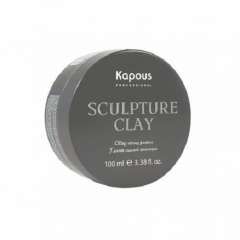 Kapous Professional Styling Sculpture Clay - Глина для укладки волос нормальной фиксации 100 мл Kapous Professional (Россия) купить по цене 509 руб.