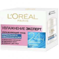 L'Oreal Dermo-Expertise - Крем для лица нормальной и смешанной кожи Увлажнение Эксперт 50 мл L'Oreal Paris (Франция) купить по цене 498 руб.