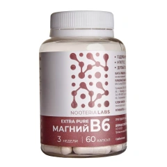 Комплекс Магний B6 Extra Pure, 60 капсул Nooteria Labs (Россия) купить по цене 1 994 руб.