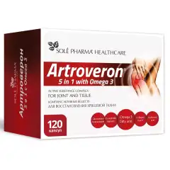 Комплекс активных веществ с омега-3 для восстановления хрящевой ткани 5в1, 120 капсул Artroveron (Россия) купить по цене 1 975 руб.