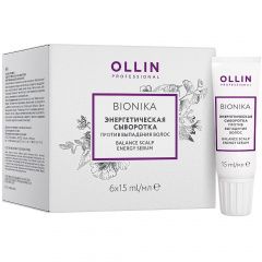Ollin Professional BioNika - Энергетическая сыворотка против выпадения волос 6х15 мл Ollin Professional (Россия) купить по цене 759 руб.