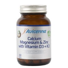 Avicenna Витамины и минералы - Комплекс "Кальций, магний, цинк" с витамином Д3+К2 60 капсул Avicenna (Турция) купить по цене 2 250 руб.